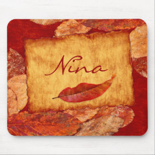 Tapis De Souris Feuilles d'automne Mousepad