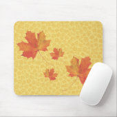 Tapis De Souris Feuilles d'automne Mousepad (Avec souris)