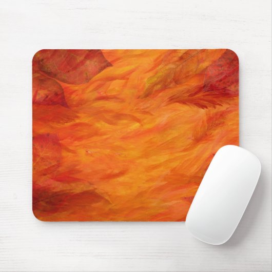 Tapis De Souris Feuilles d'automne Mousepad (Avec souris)