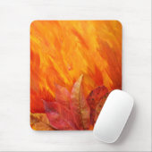 Tapis De Souris Feuilles d'automne Mousepad (Avec souris)