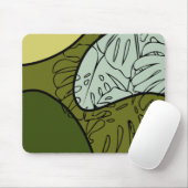 Tapis De Souris Feuilles de Boho Monstera (Avec souris)