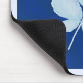 Tapis De Souris Feuilles de brique d'impression Cyano (Coin)