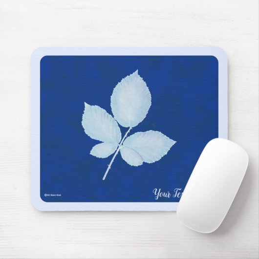 Tapis De Souris Feuilles de brique d'impression Cyano (Avec souris)
