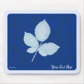 Tapis De Souris Feuilles de brique d'impression Cyano (Devant)