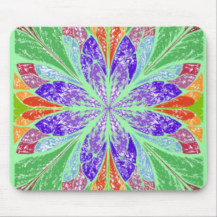 Tapis De Souris Feuilles de lumière verte