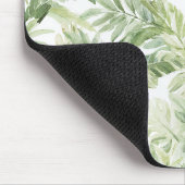 Tapis De Souris Feuilles de palmier vert tropical (Coin)