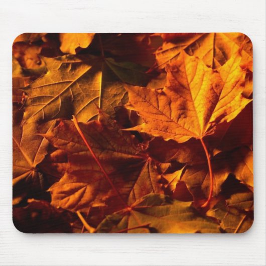 Tapis De Souris Feuilles de Thanksgiving (Devant)