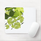 Tapis De Souris Feuilles de vigne verte (Avec souris)