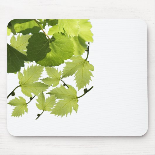 Tapis De Souris Feuilles de vigne verte (Devant)