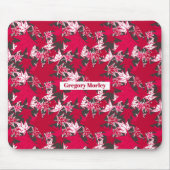 Tapis De Souris Feuilles d'érable sur un Arrière - plan de charbon (Devant)