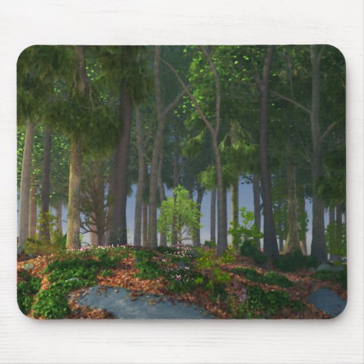 Tapis De Souris Feuilles d'été Mousepad (Devant)