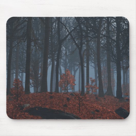 Tapis De Souris Feuilles d'hiver Mousepad (Devant)