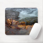 Tapis De Souris Feuilles du ruisseau Serenity Mousepad (Avec souris)