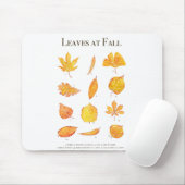 Tapis De Souris feuilles jaunes à la collection automne (Avec souris)