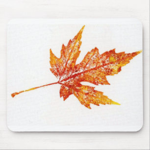 Tapis De Souris Feuilles Nature Imprime Mousepad
