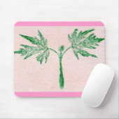 Tapis De Souris Feuilles Nature Imprime Mousepad (Avec souris)