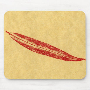 Tapis De Souris Feuilles Nature Imprime Mousepad