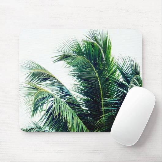 Tapis De Souris Feuilles Palm Tree (Avec souris)