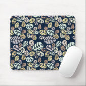 Tapis de souris Feuilles Pastel (Avec souris)