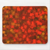 Tapis De Souris Feuilles rouges de Camo (Devant)
