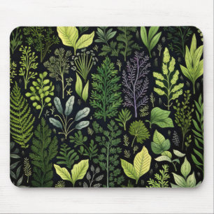 Tapis De Souris Feuilles Sombres