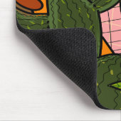 Tapis De Souris feuilles tropicaux Abstraits et fleurs (Coin)