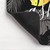 Tapis De Souris Feuilles tropicaux d'or (Coin)