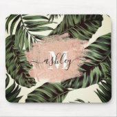 Tapis De Souris Feuilles tropicaux et Parties scintillant (Devant)