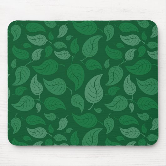 Tapis De Souris Feuilles verts (Devant)