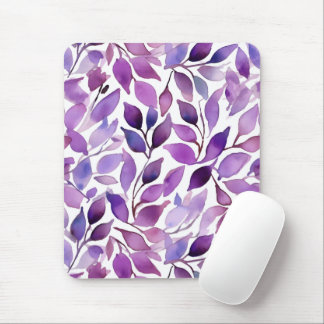 Tapis De Souris Feuilles Violettes