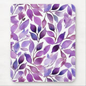 Tapis De Souris Feuilles Violettes (Devant)