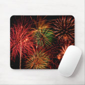 Tapis De Souris Feux d'artifice (Avec souris)