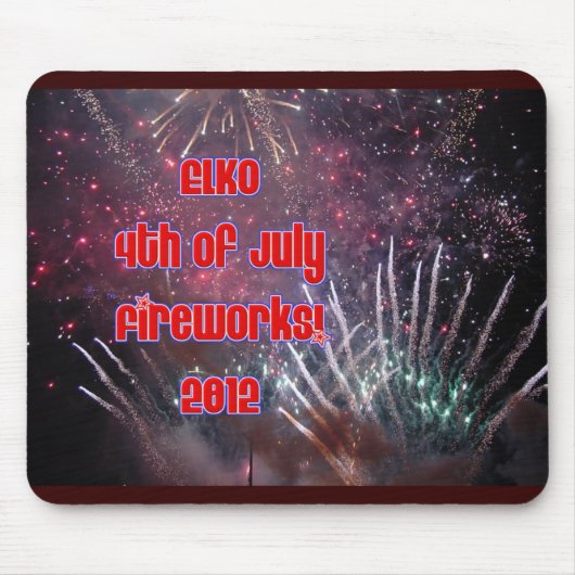Tapis De Souris Feux d'artifice d'Elko Mousepad 2012 (Devant)