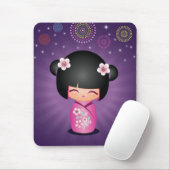 Tapis De Souris Feux d'artifice Mousepad de Kokeshi Cutie (Avec souris)