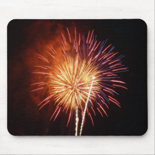 Tapis De Souris Feux d'artifice Rouges, Blancs et Bleus I Patrioti