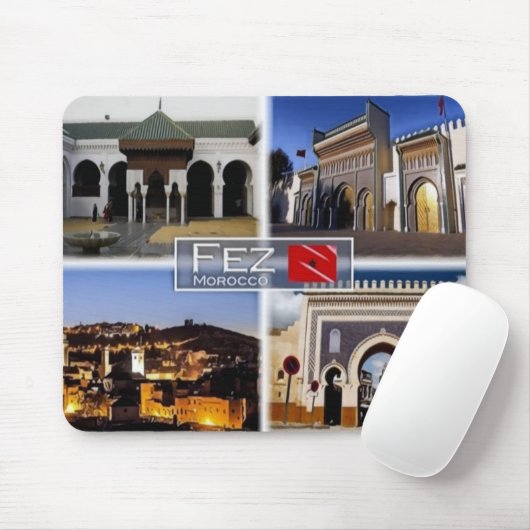 Tapis De Souris FEZ Maroc - Mousepad (Avec souris)
