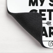 Tapis De Souris Fiançailles de la fête de mariage de demoiselle d' (Coin)