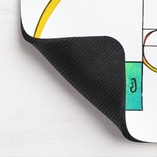Tapis De Souris Fibonacci Spiral Math Mousepad (Coin)