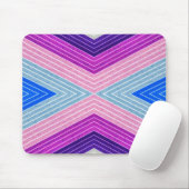 Tapis De Souris Fibre colorée Chevron (Avec souris)