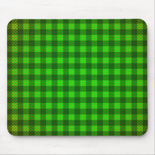 Tapis De Souris Fibre de carbone à damiers vert