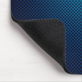 Tapis De Souris Fibre de carbone bleue (Coin)