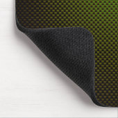 Tapis De Souris Fibre de carbone noir vert (Coin)