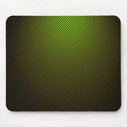 Tapis De Souris Fibre de carbone noir vert (Devant)
