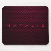 Tapis De Souris Fibres de carbone pourpre foncé personnalisées (Devant)