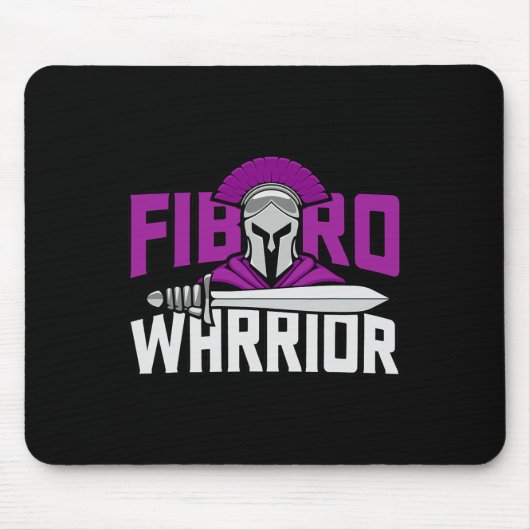Tapis De Souris Fibro Warrior. Sensibilisation à la fibromyalgie v (Devant)