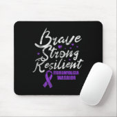 Tapis De Souris Fibromyalgie brave résistible lauréats de fibro ré (Avec souris)