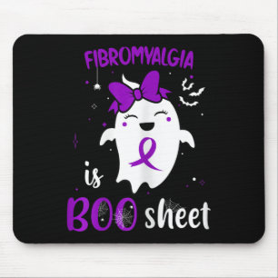 Tapis De Souris Fibromyalgie Est Botte Feuille Halloween Cute Ghos