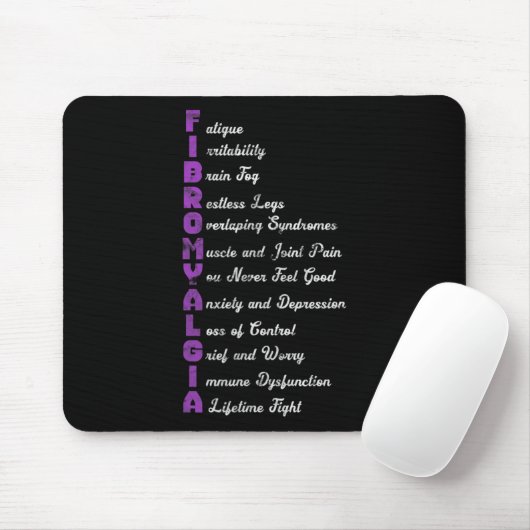 Tapis De Souris Fibromyalgie Signification Fibro Fibro Fibro Fibro (Avec souris)