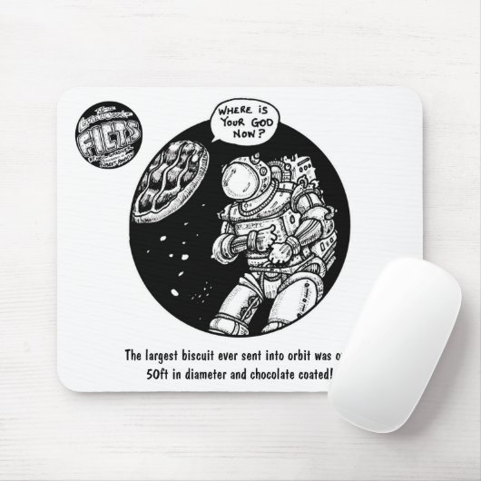 Tapis De Souris FICTS "biscuit dans l'espace" Mousepad (Avec souris)