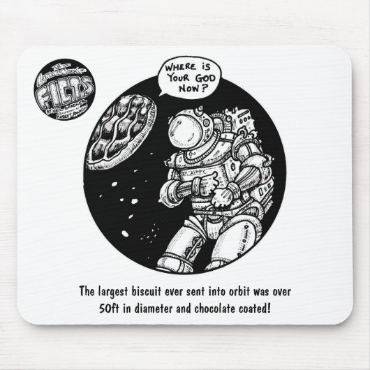 Tapis De Souris FICTS "biscuit dans l'espace" Mousepad (Devant)